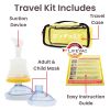 LifeVac Yellow Travel Kit - Portable Suction Rescue Device, First Aid Kit For Kids And Adults, Portable Airway Suction Device For Children And Adults